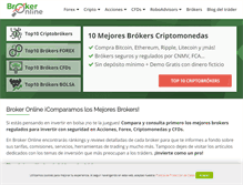 Tablet Screenshot of brokeronline.es